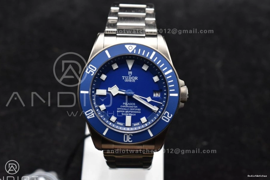 Edition ZF Best 1:1 on Snug Pelagos Titanium V A2824 Bracelet Blue 528 1007